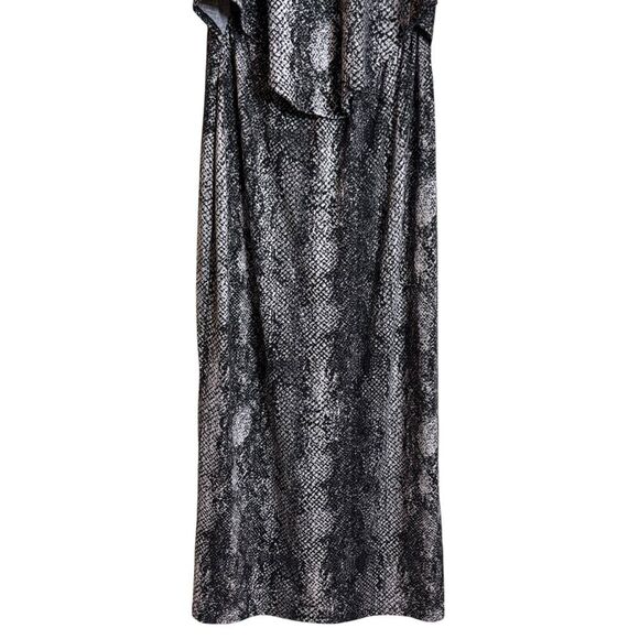 TMG New York Soft Fabric Snake Print Midi Dress S/M Post Pregnancy Nursing Mom - Picture 5 of 9